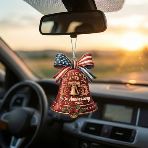 USA 250th Anniversary Liberty Bell Ornament 1776-2026 Patriotic Decor