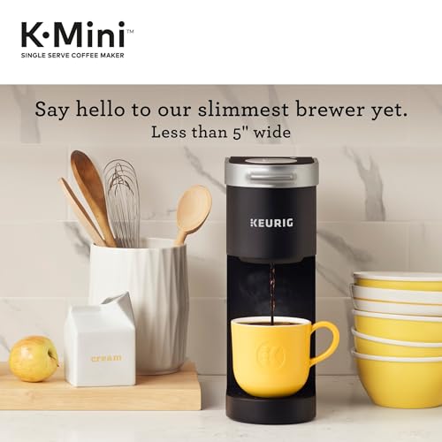 Compact Single Serve Pod Coffee Maker for Small Spaces - 6-12 oz Brew