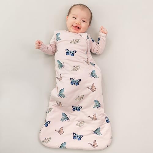 Bamboo Wearable Blanket Sleep Bag, 1.0 TOG Baby Sleep Sack with Dual Zipper