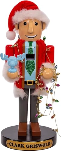 Clark Griswold 10-Inch Christmas Vacation Festive Wooden Nutcracker