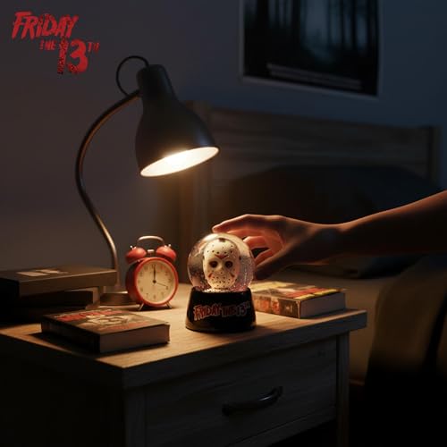 Friday the 13th Jason's Mask 3-Inch Mini Snow Globe with Red Glitter