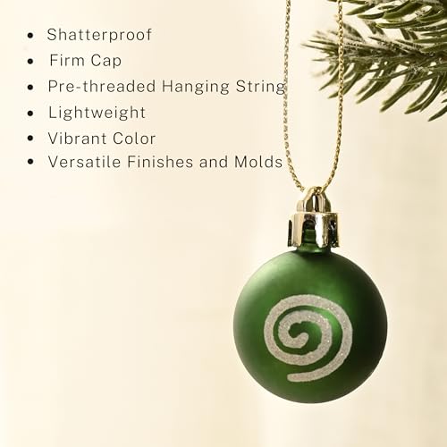 DecorbyHannah 49ct Red & Gold Mini Christmas Ornaments Set Tree Decoration