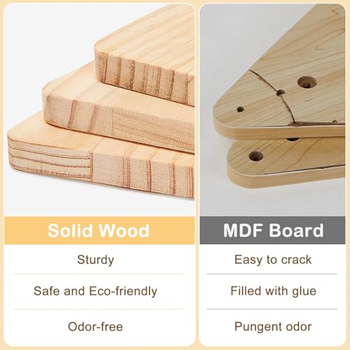 Double-Sided Toddler Bookshelf - 4-Tier Montessori Wooden Book Rack