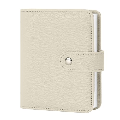 4x6 Small Photo Album, Faux Leather 64-Photo Holder with Snap Closure