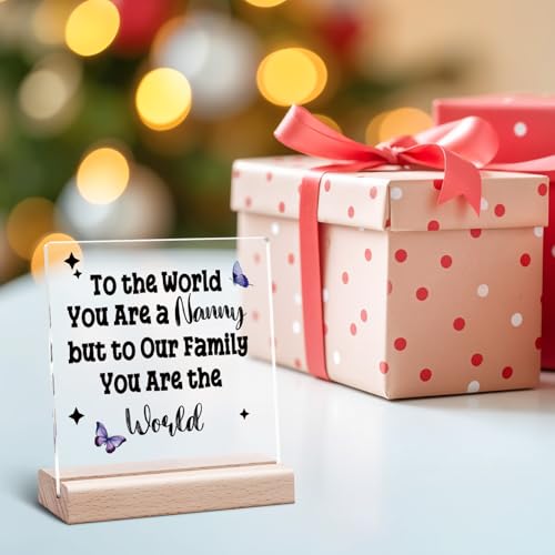 Mother's Day Desk Sign for Grandma Nanny Gift Acrylic Plaque - Grandmother Appreciation