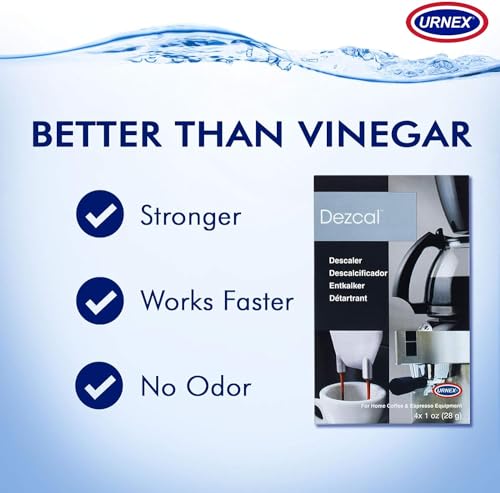 Universal Descaling Powder Solution for Coffee & Espresso Machines - 4 Pack