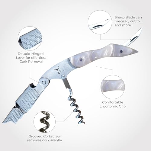 Wino Quartz Wine Key Corkscrew - Professional Lever Sommelier's Opener