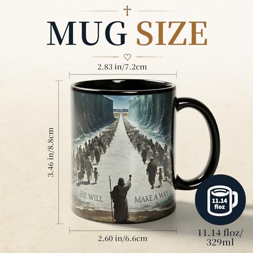 Christian Color Changing Mug 11 oz - Inspirational Bible Verse Coffee Cup