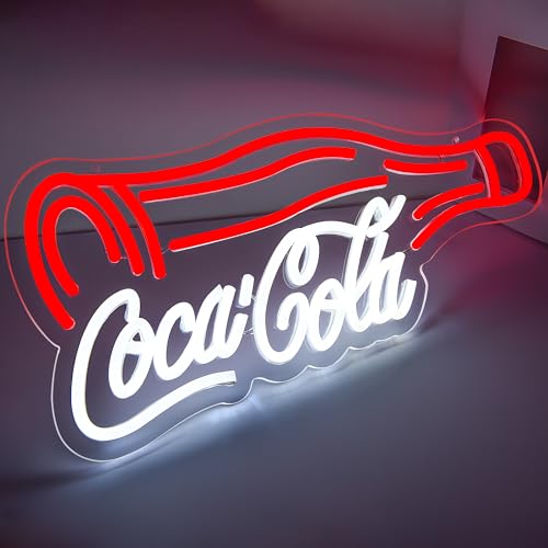 Cola Neon Sign for Wall Dimmable LED Neon Light – Red-A | Brineon