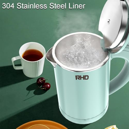 0.5L Portable Electric Travel Kettle, 304 Stainless Steel Mini Water Boiler