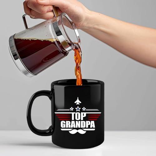 Top Grandpa Mug 11Oz - Christmas Birthday Gift from Grandkids - Silkwishes
