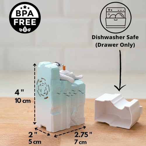 Snowman Fridge Deodorizer and Baking Soda Holder for Freezer Odor Removal