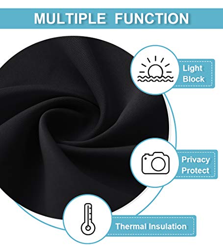 Blackout Door & Window Shade Panel - No-Drill Room Darkening Cover, 8" x 36"