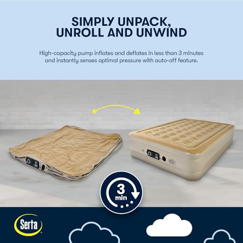 Raised Queen Air Mattress with Built-in Dual Pump - 18 Inch Airbed