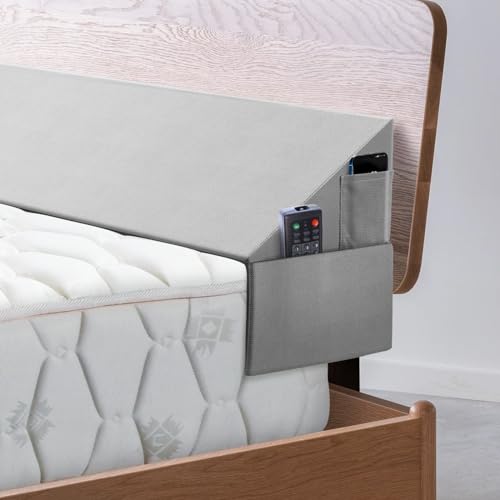 Bed Wedge Pillow for Headboard Gap Filler - Twin Size Foam Support