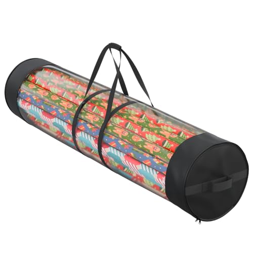 Clear Wrapping Paper Storage Bag for 40-Inch Rolls and Ribbons