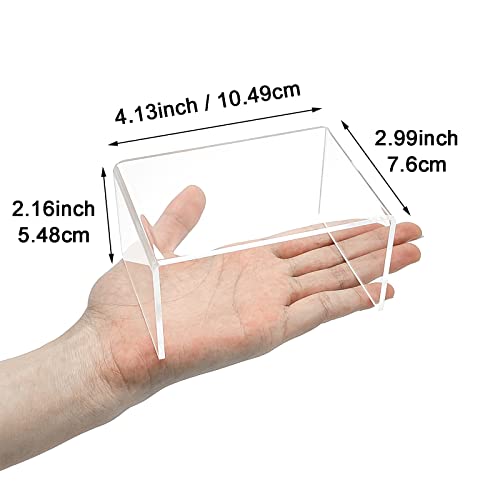 Clear Acrylic Display Risers - 6-Piece Set for Figures, Desserts, and Decor