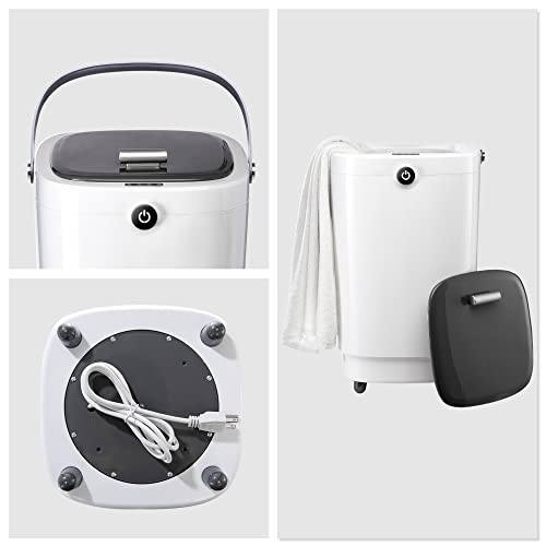AZOUTDOOR Large Portable Towel Warmer for Bathroom, Fits Up to 2 Oversized Towels, Auto Shut-Off, Gray