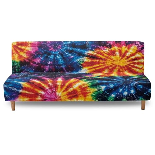 Stretch Tie Dye Futon Cover - Full Size Plush Sofa Protector