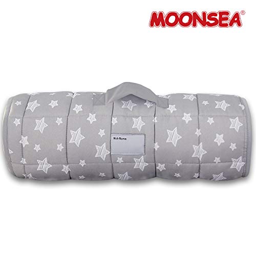 Toddler Nap Mat with Removable Pillow and Fleece Blanket 21" x 50"