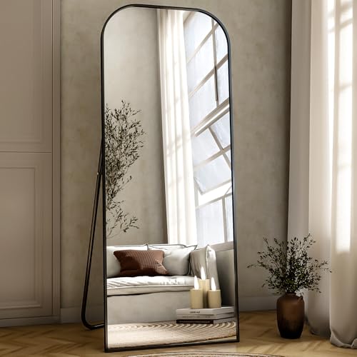 56x21 Inch Arched Full Length Mirror - Floor Standing or Wall Mounted