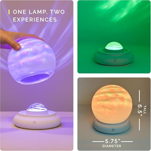 Calming Aurora Sensory Light Projector, Rechargeable LED Nebula Lamp