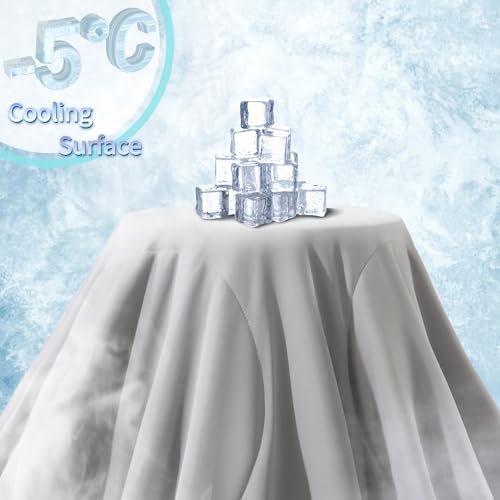 Cooling Comforter Queen Size - Lightweight Summer Blanket for Night Sweats, Grey