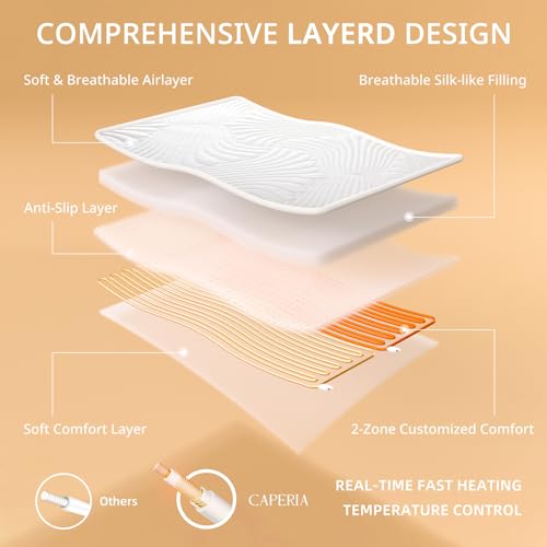 Heated Mattress Pad King Size with 9 Heat Settings and Auto Off