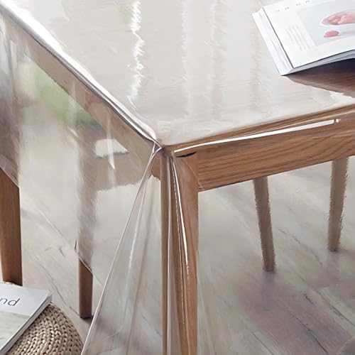Clear Plastic Table Cover Protector - Waterproof Vinyl PVC Tablecloth