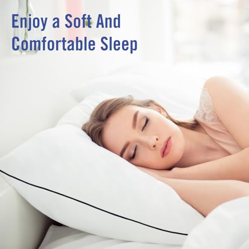 Hotel Collection Bed Pillows Set of 2 - Soft Down Alternative Standard Pillows