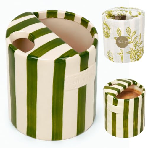 JMCRATE Green 10oz Ceramic Coffee Mug with Divided Design and 'Coffee Time' Embossed