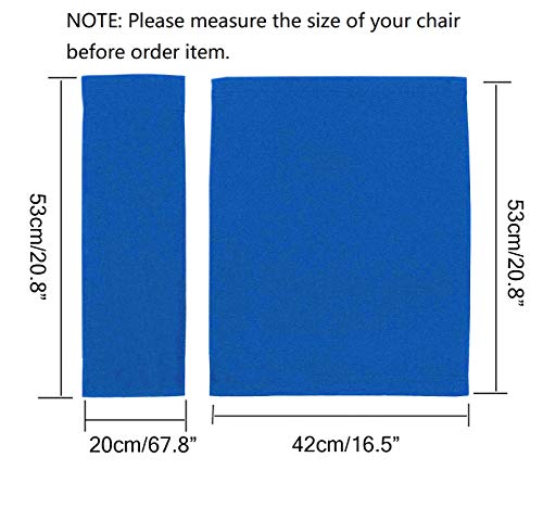 Director Chair Replacement Canvas Set - Durable Blue Fabric Covers