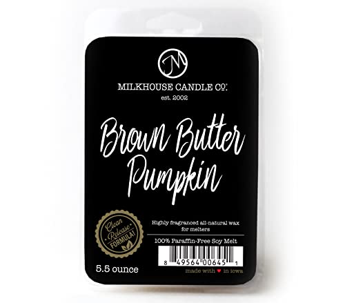 Brown Butter Pumpkin Soy Wax Melts for Wax Warmers, Highly Scented - 5.5 oz