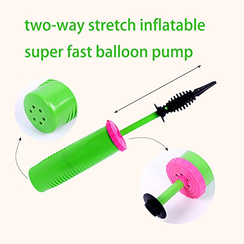 Dual Action Handheld Balloon Pump - Two-Way Air Inflator for Latex & Foil Balloons
