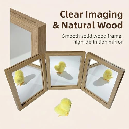 Tri-Fold Sensory Mirror for Light Table Observation and Shadow Play