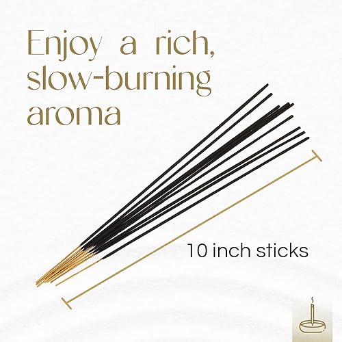 Nag Champa Incense Sticks - 100 Pack Extra Rich Aromatic Charcoal Burn