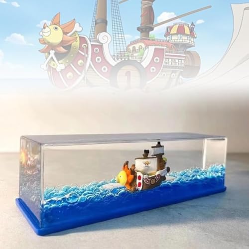 Unsinkable Pirate Ship Fluid Drift Bottle Desk Ornament