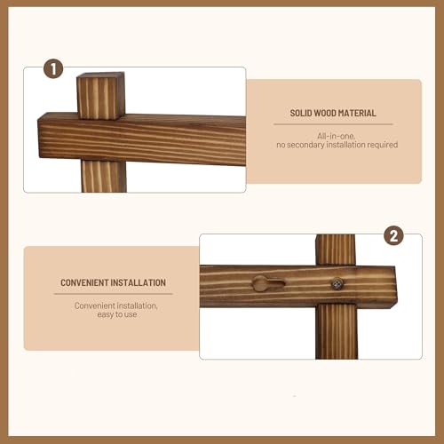 Hanging Photo Display Board with 30 Wooden Clips, Wall Collage Decor