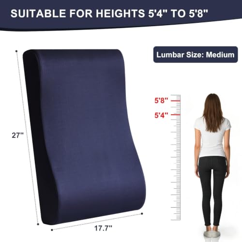 2-in-1 Neck and Lumbar Support Pillow for Recliners and Gliders