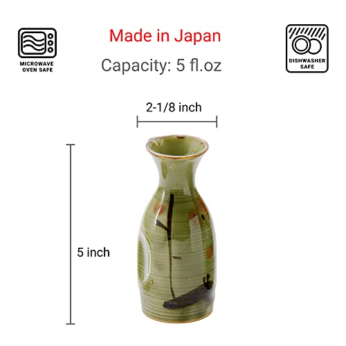 JapanBargain 2-Pack 5oz Japanese Sake Carafe Decanter for Hot & Cold Sake