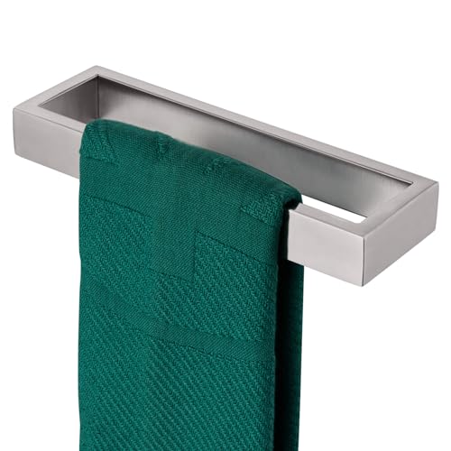 9-Inch Brushed Nickel Towel Ring - Modern Stainless Steel Wall Mount Holder