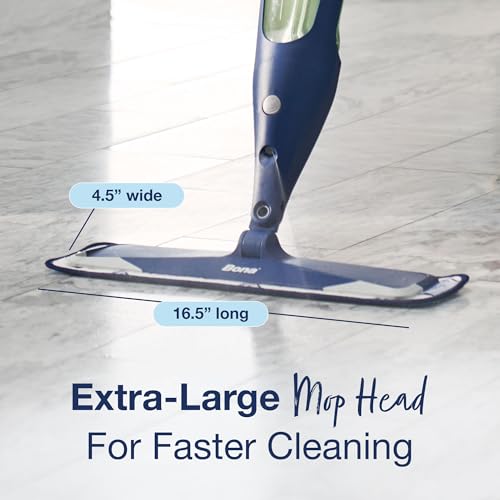 Multi-Surface Floor Spray Mop Kit with Washable Microfiber Pad & Cleaner