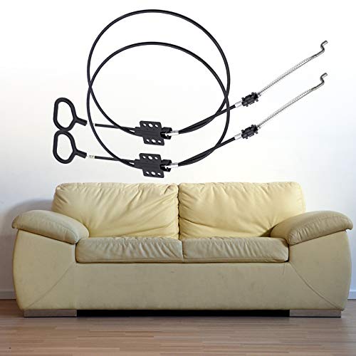 Universal Recliner Cable Replacement with D-Ring Pull Handle (2 Pack)