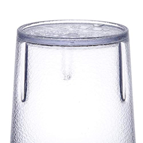 16 oz Shatterproof Plastic Tumblers, Dishwasher Safe Stacking Cups, Set of 4