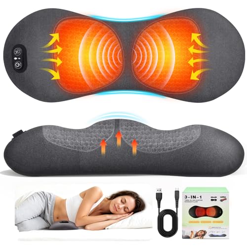 3-in-1 Electric Lumbar Support Pillow with Heat & Massage