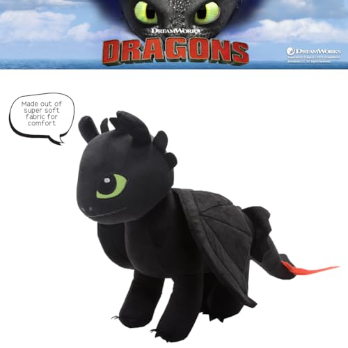 How to Train Your Dragon Toothless Plush Cuddle Pillow Buddy, 24-Inch