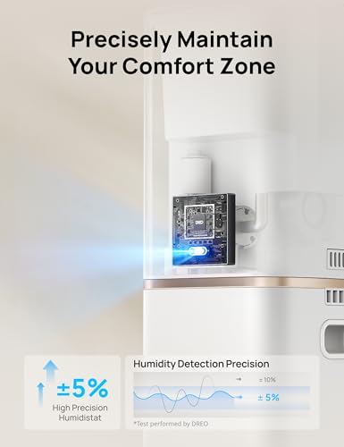 Smart Cool Mist Humidifier 11L Large Room 700 Sq Ft 100H Runtime White