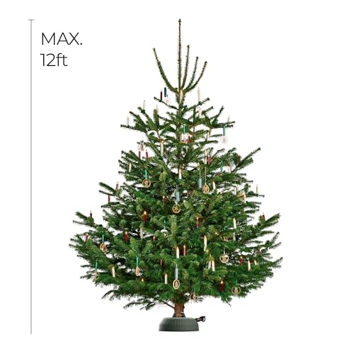 Christmas Tree Stand for Live Trees up to 12 ft - Foot Pedal & Water Indicator