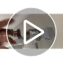 No-Drill Curtain Rod Brackets for Vertical Blinds - Set of 3, White