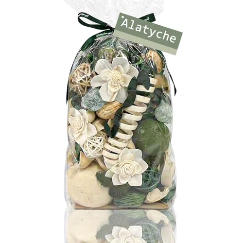 Green Potpourri Bowl Filler with Cedar Scent and Fragrance Oil, 20 oz